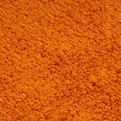 vidaXL Tapis de salle de bain 2 pcs Tissu Orange