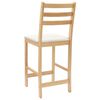 vidaXL Chaises de salle &agrave; manger 2 pcs Naturel 40 x 47,5 x 99,5 cm