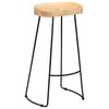 vidaXL Tabourets de bar Gavin lot de 2 bois de manguier massif