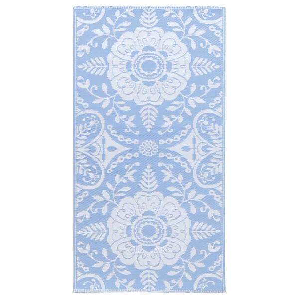 vidaXL Tapis d'extérieur ARAKIL Bleu azuré 80x150 cm PP