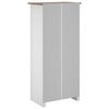 vidaXL Garde-robe Blanc 80x50x171,5 cm Pin massif Assortiment Panama