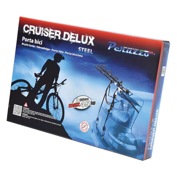 Peruzzo Porte-v&eacute;lo CruiserDelux pour 3 v&eacute;los Aluminium