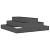vidaXL Jardini&egrave;re Gris 80x80x27 cm Bois massif de pin