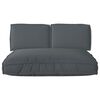 vidaXL Set de coussins de palette 3 pcs Anthracite 120 x 80 x 12 cm