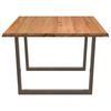 vidaXL Table à manger avec bord naturel 180x100x74cm bois massif chêne