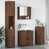 vidaXL Ensemble de mobilier de salle de bain 4 pcs Ch&ecirc;ne brun