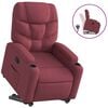 vidaXL Fauteuil inclinable rouge bordeaux tissu