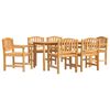 vidaXL Ensemble &agrave; manger de jardin 7 pcs Bois de teck solide