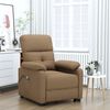 vidaXL Fauteuil de massage Marron Tissu
