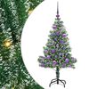 vidaXL Arbre de No&euml;l artificiel floconn&eacute; de neige avec lumi&egrave;re LED