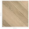 vidaXL Dalles de plancher autoadh&eacute;sives 20 pcs PVC 1,86 m&sup2; marron ray&eacute;