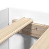 vidaXL Cadre de lit sans matelas blanc 180x200 cm bois d'ing&eacute;nierie