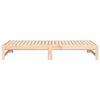 vidaXL Lit coulissant sans matelas 2x(90x190) cm Bois de pin massif
