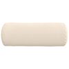 vidaXL Coussins d'accent 2 pcs Beige &Oslash; 25 x 70 cm Tissu en microfibre