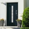 vidaXL Porte d'entr&eacute;e Aluminium et PVC Anthracite 100x210 cm