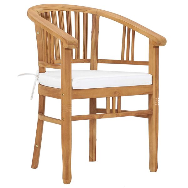 vidaXL Ensemble &agrave; manger de jardin 9pcs avec coussins bois teck solide