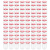 vidaXL Pots à confiture Couvercle blanc et rouge 96 pcs Verre 230 ml