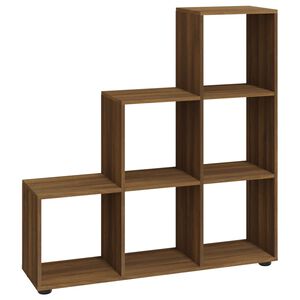 vidaXL Biblioth&egrave;que escalier Ch&ecirc;ne marron 107 cm Bois d'ing&eacute;nierie