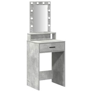 vidaXL Table de Toilette Gris 50 x 41 x 140 cm Bois d'ing&eacute;nierie
