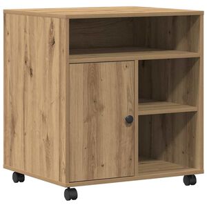 vidaXL Support d'imprimante ch&ecirc;ne artisanal 60 x 50 x 67 cm
