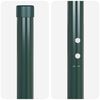 vidaXL Poteaux de clôture 2 pcs Vert Acier peint par poudre
