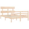 vidaXL Cadre de lit sans matelas 140x200 cm bois massif