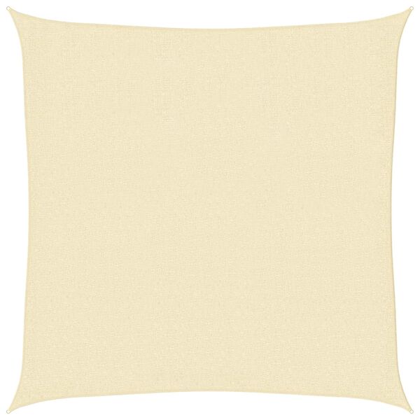vidaXL Parasol en PEHD carré 3,6 x 3,6 m Crème
