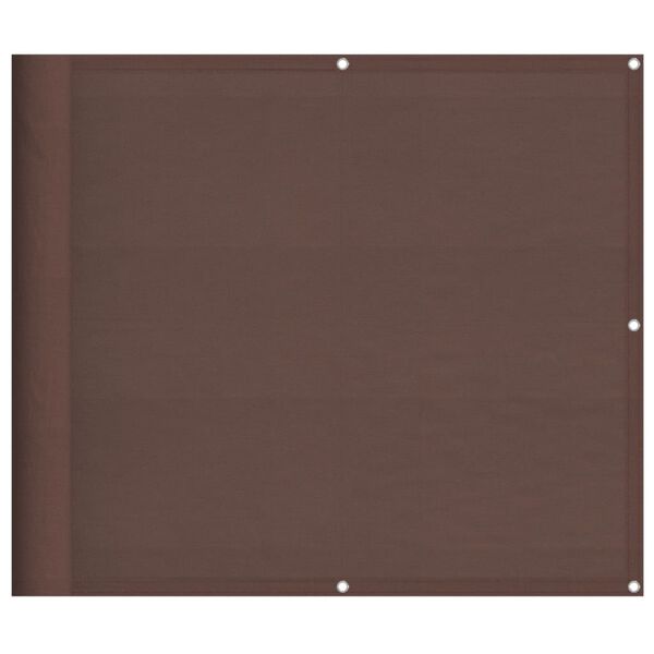 vidaXL &Eacute;cran de balcon marron 90x700 cm 100% polyester oxford