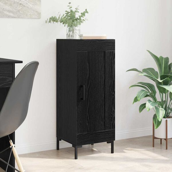 vidaXL Buffet Olden Ch&ecirc;ne noir 34,5 x 34 x 90 cm