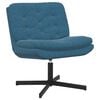 vidaXL Fauteuil relaxant pivotant Bleu 63 x 75 x 76 cm Velours