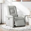 vidaXL Fauteuil inclinable &eacute;lectrique gris nuage tissu