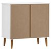 vidaXL Commode MOLDE Blanc 80x40x80 cm Bois de pin massif