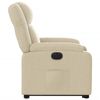 vidaXL Fauteuil inclinable &eacute;lectrique cr&egrave;me tissu
