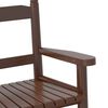 vidaXL Chaise &agrave; bascule enfants marron bois de peuplier massif