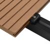 vidaXL Planche de terrasse 6 pcs Teck WPC