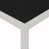 vidaXL Table de jardin Noir 220x90x74,5 cm Acier