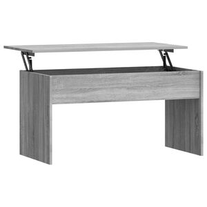vidaXL Table basse Sonoma gris 102x50,5x52,5 cm Bois d'ing&eacute;nierie