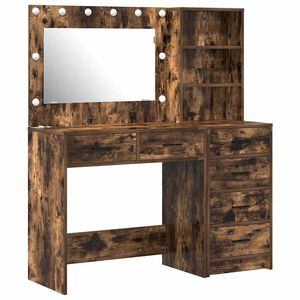 vidaXL Table de Toilette Marron 78.5 x 41 x 135 cm Bois d'ing&eacute;nierie