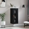 vidaXL Armoire murale noir 34,5x34x90 cm