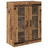 vidaXL Haut Armoire 2 pcs Bois Ancien Bois d'ing&eacute;nierie