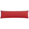 vidaXL Coussins de canap&eacute; 2 pcs Rouge 145 x 40 cm tissu