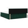 vidaXL Cadre de lit ottoman avec matelas vert fonc&eacute; 160x200 cm velours