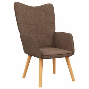 vidaXL Chaise de relaxation Marron Tissu