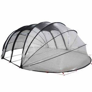 vidaXL Dôme de tente de piscine Transparent 538 x 440 x 204 cm PVC