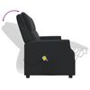 vidaXL Fauteuil de massage inclinable 3 places noir similicuir