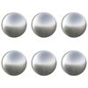 vidaXL Boule Bross&eacute;e 6 pc &Oslash; 7,5 cm Argent&eacute; Acier Inoxydable 201