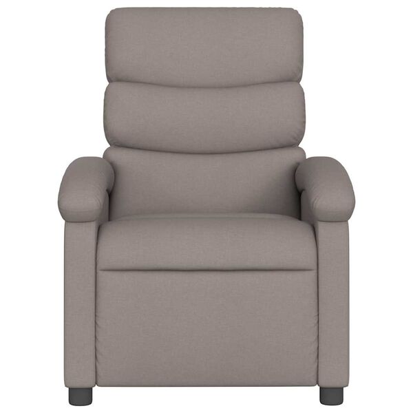 vidaXL Fauteuil de massage inclinable Taupe Tissu