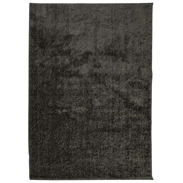 vidaXL Tapis ISTAN &agrave; poils longs aspect brillant anthracite 140x200 cm