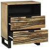 vidaXL Cabinet de chevet Marron 50 x 33 x 62 cm Bois d'acacia massif