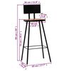 vidaXL Mobilier de bar 5 pcs Bois de récupération massif Multicolore